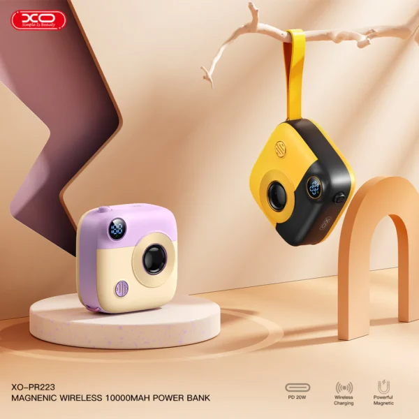 XO-PR223 Magnetic Wireless 10000mAh Power Bank – Image 4