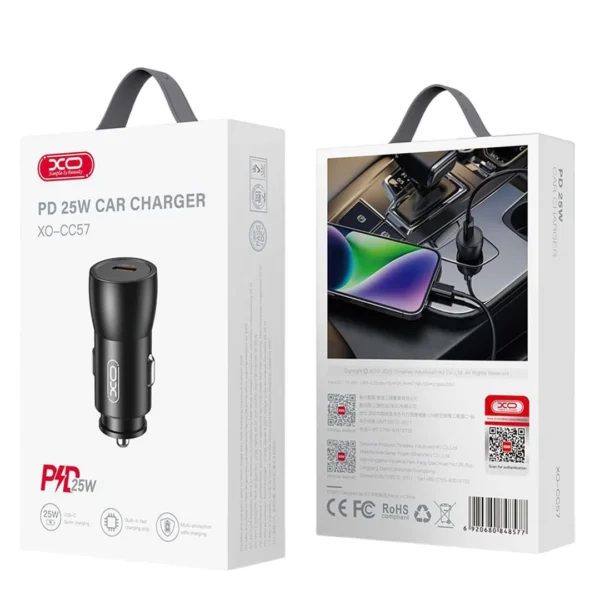 ⁦XO-CC57 Chargeur de voiture USB-C PD 25W⁩ - الصورة ⁦3⁩