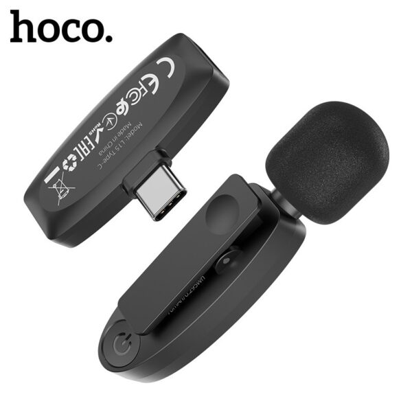 Hoco L15 Type-C Wireless Microphone – Image 2